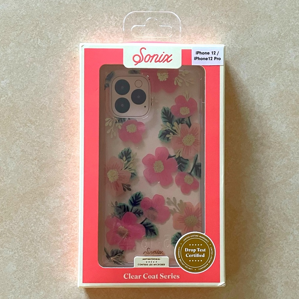 Sonix iPhone 12 / 12 Pro Case NWT Wildflower Bouquet Floral Clear 10ft Drop